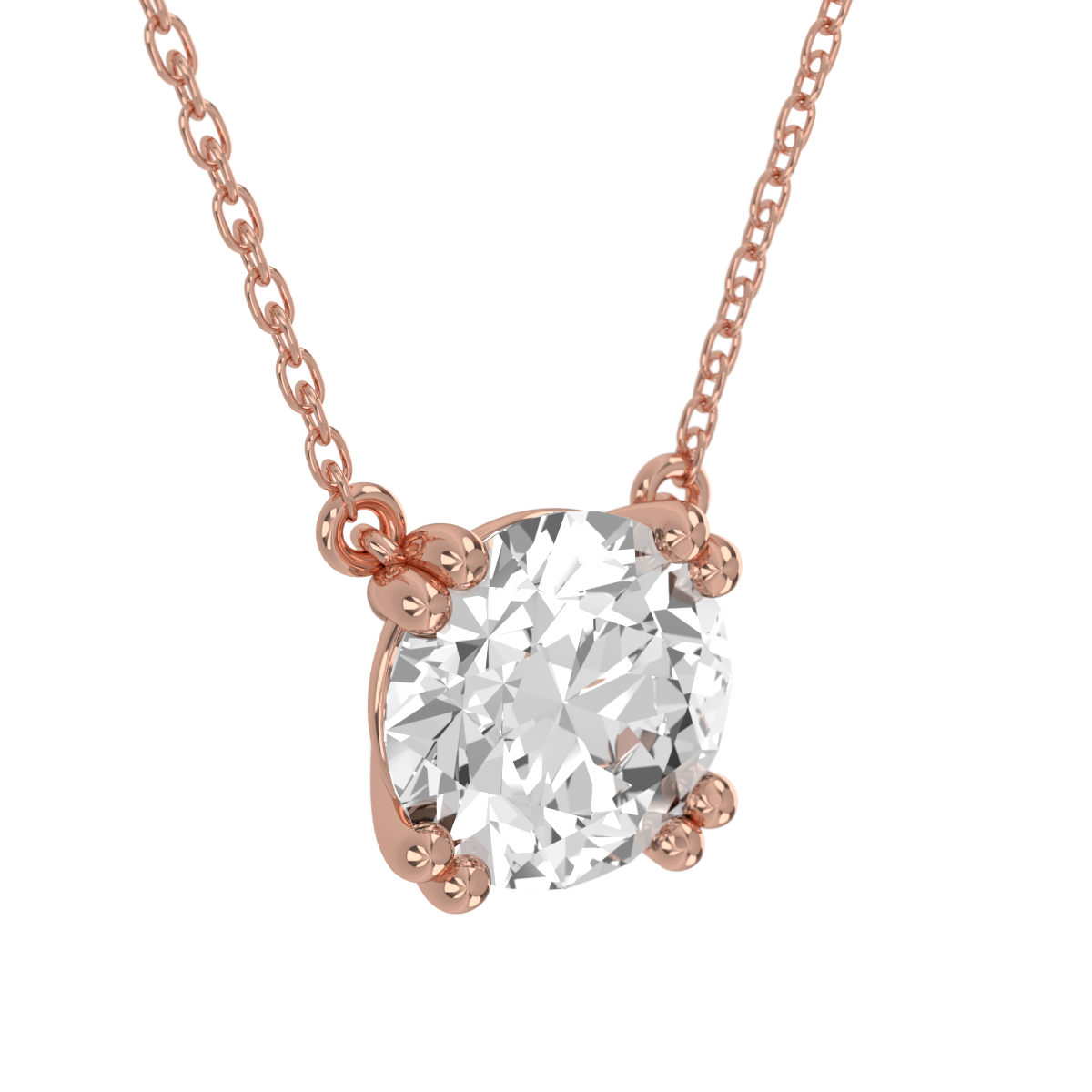 Levont Atelier Round Brilliant Double Claw Pendant