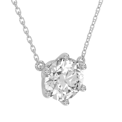 Levont Atelier Round Brilliant Six Claw Floating Pendant