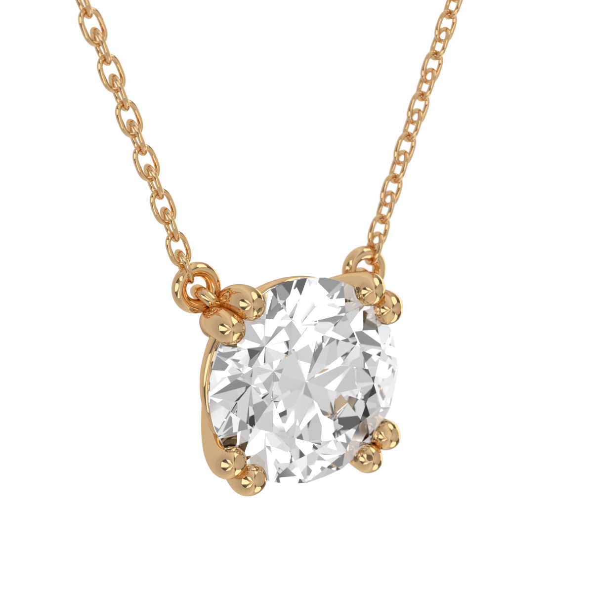 Levont Atelier Round Brilliant Double Claw Pendant