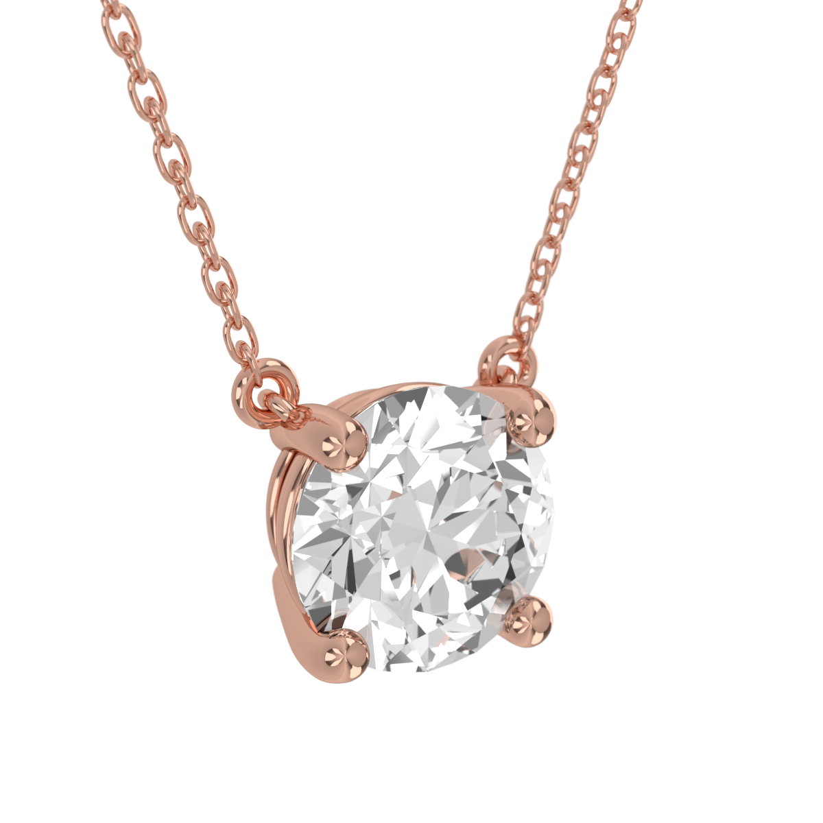 Levont Atelier Round Brilliant Floating Claw Pendant