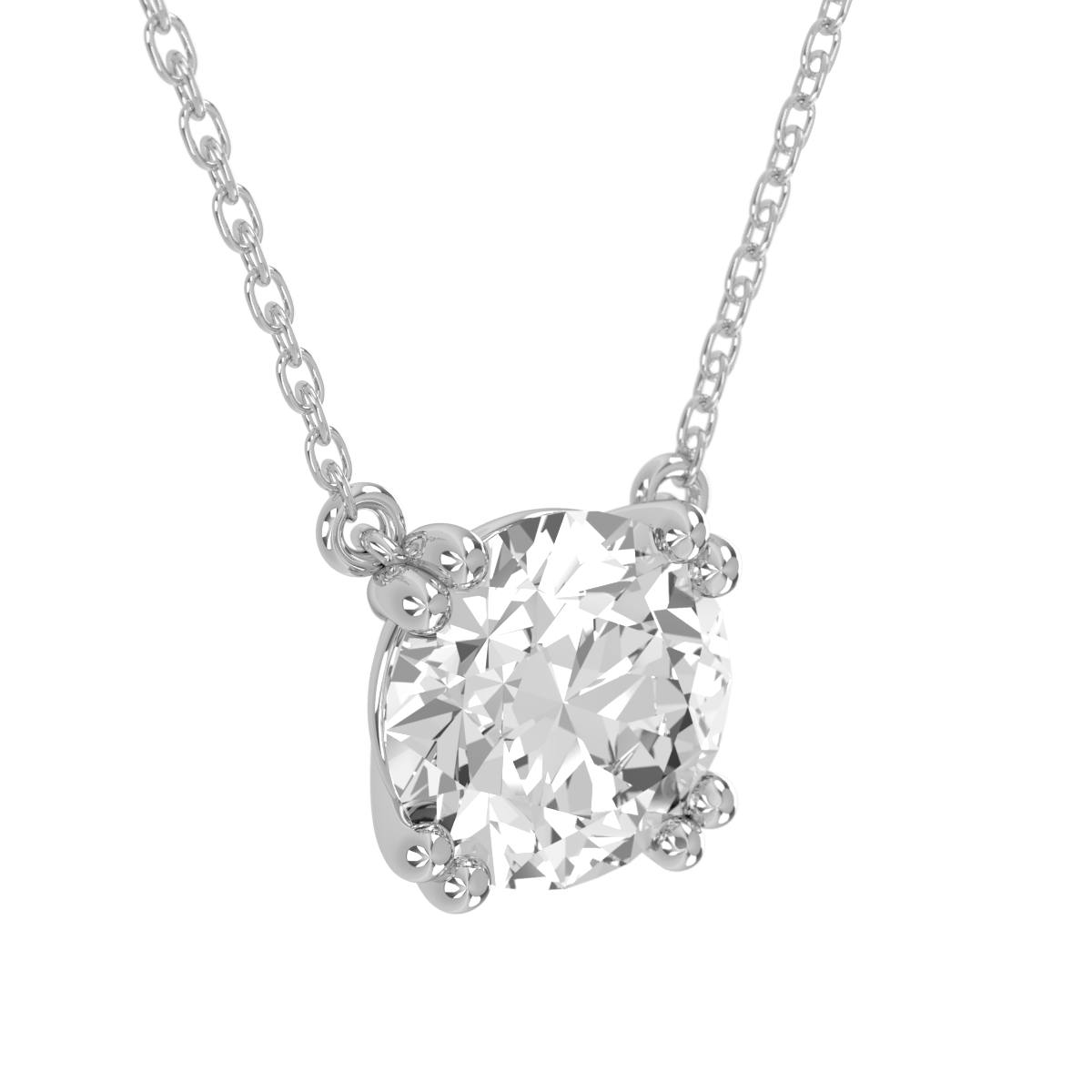 Levont Atelier Round Brilliant Double Claw Pendant