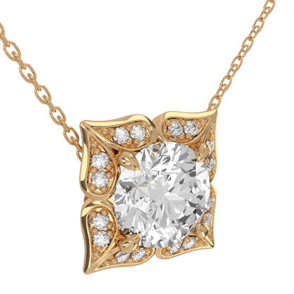 Levont Atelier Round Brilliant Artisanal Style Pendant