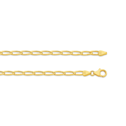 Levont Diamond Cut Flat Curb Long Links Chain