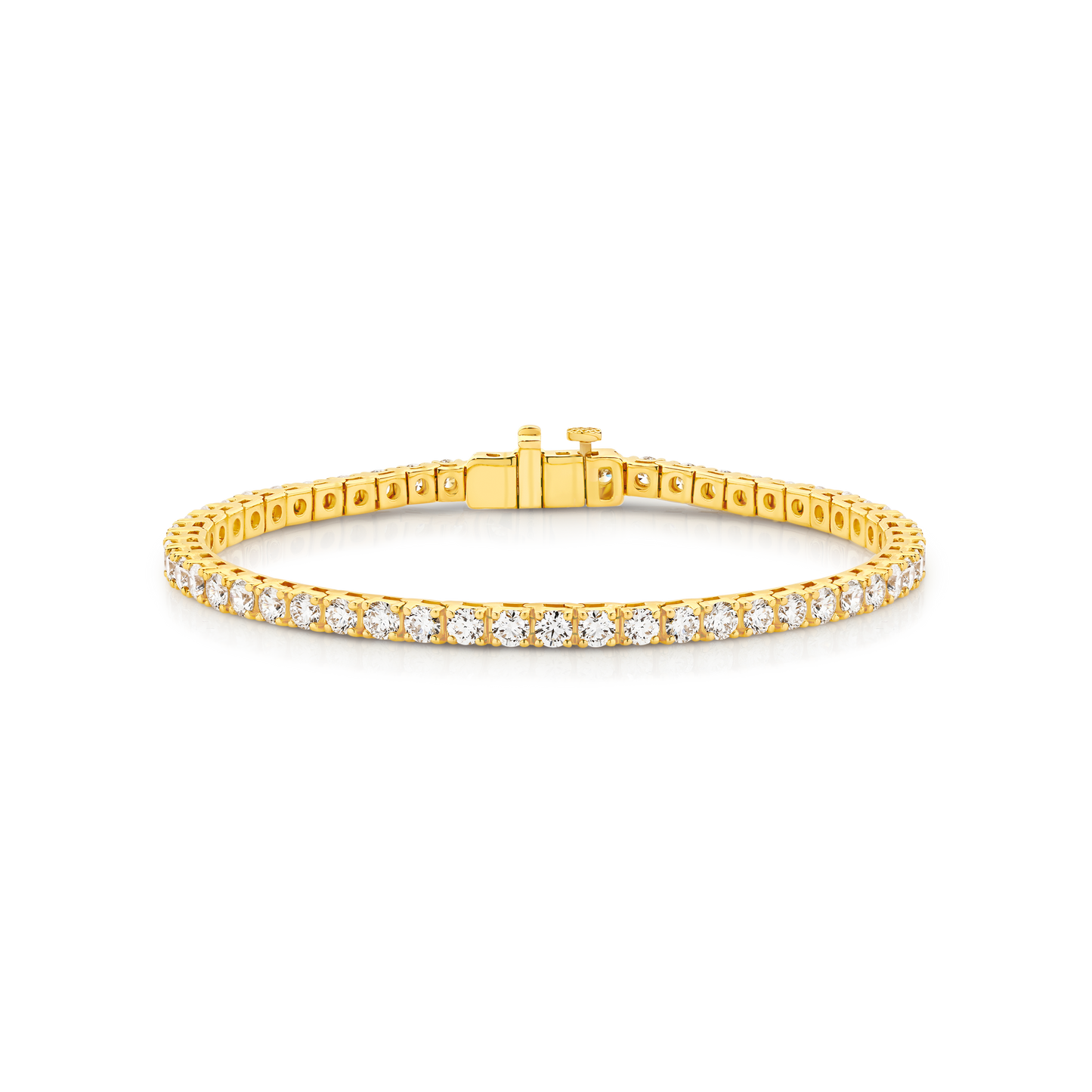 Levont 5ct Diamond Tennis Band in Yellow Gold