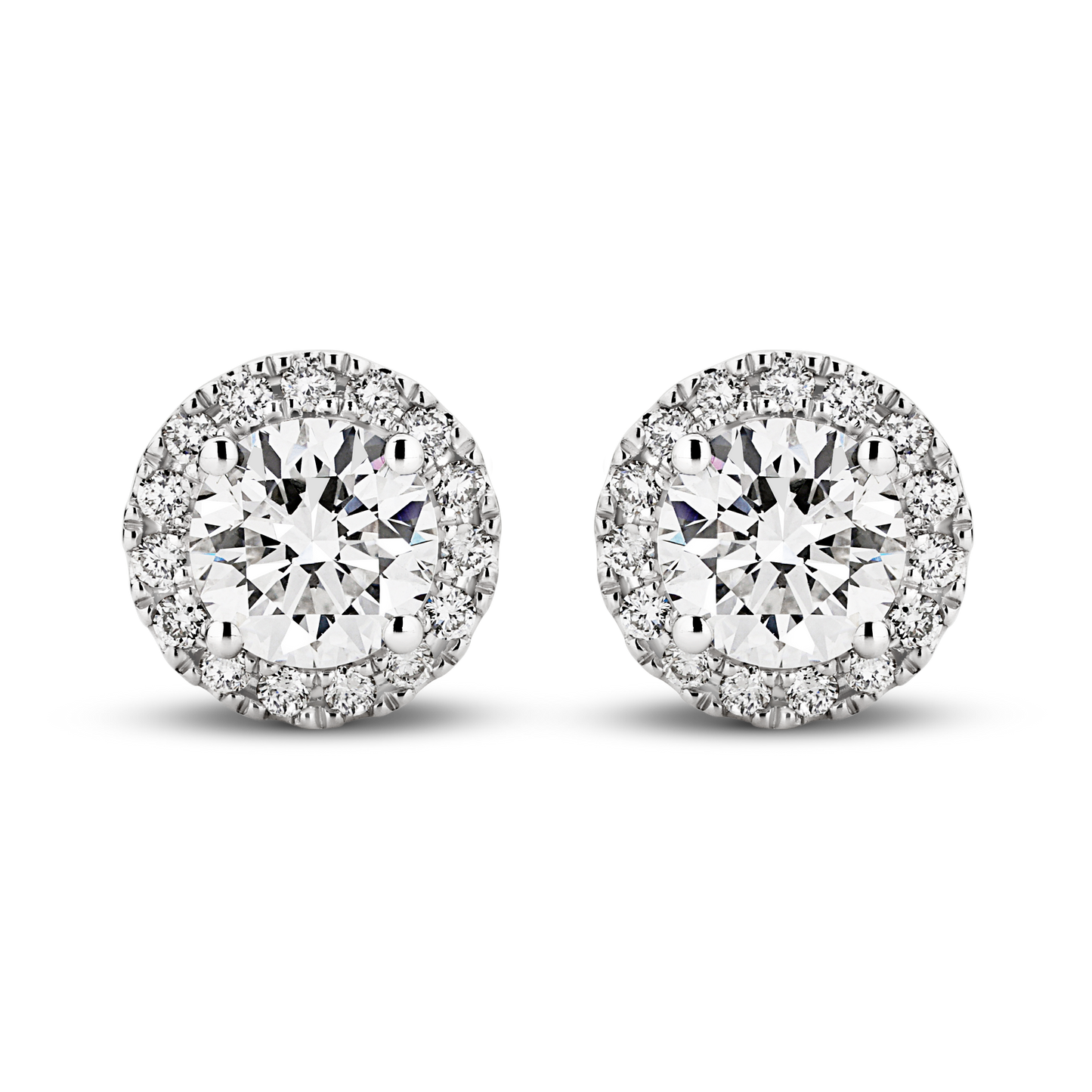 Levont Glamorous Diamond Halo Earrings