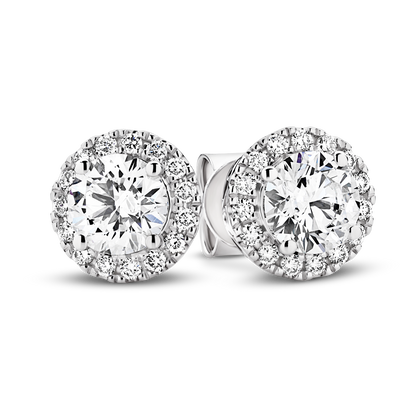Levont Glamorous Diamond Halo Earrings