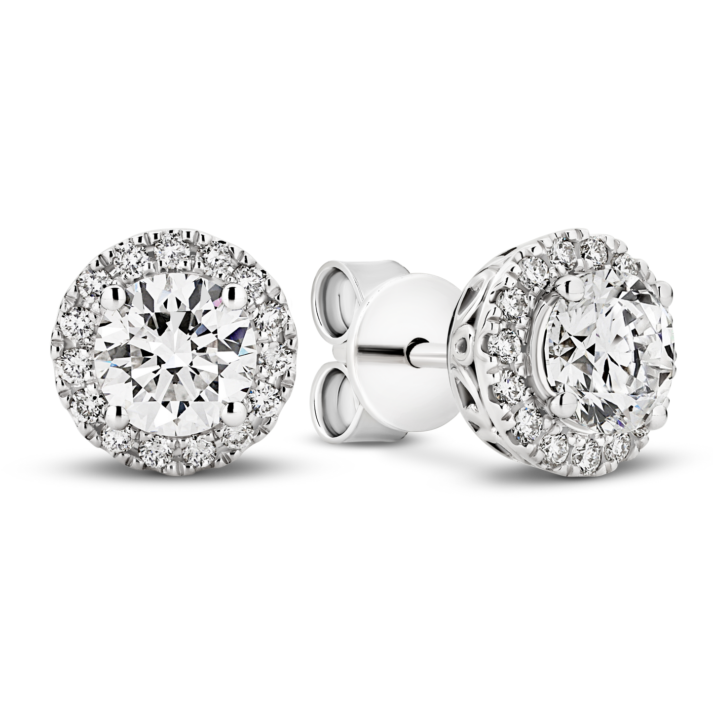 Levont Glamorous Diamond Halo Earrings