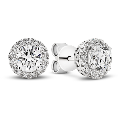 Levont Glamorous Diamond Halo Earrings