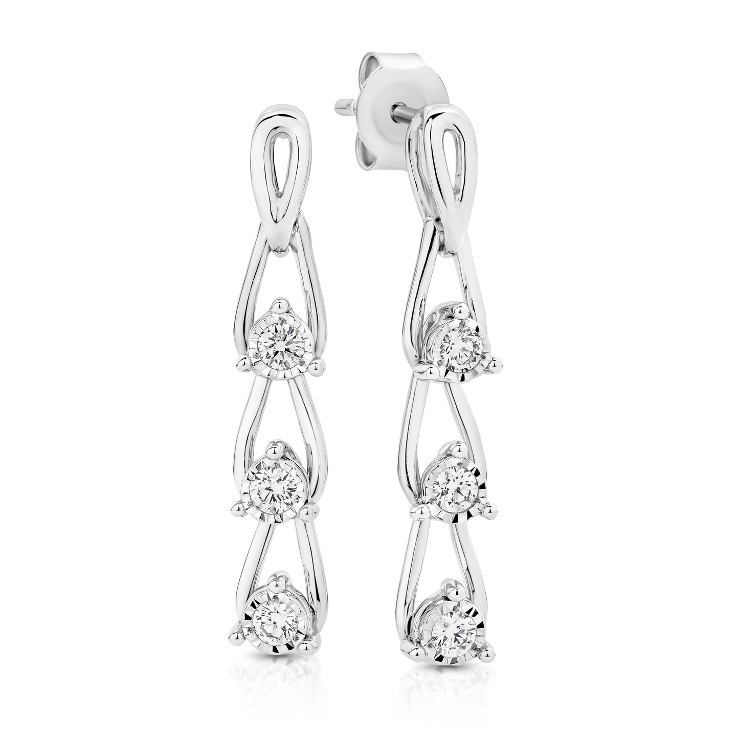 Levont Dream Link Drop Diamond Earrings