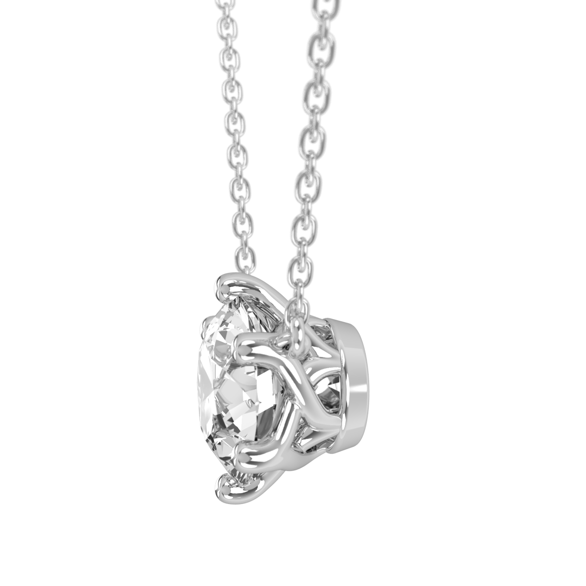 Levont Atelier Round Brilliant Six Claw Floating Pendant