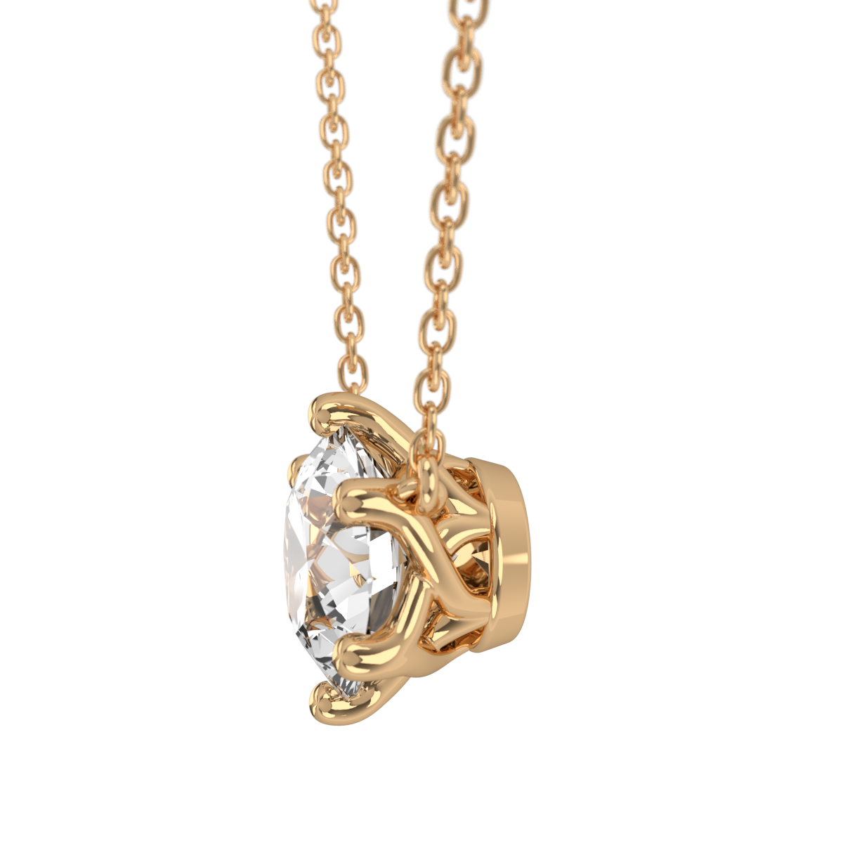 Levont Atelier Round Brilliant Six Claw Floating Pendant