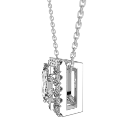 Levont Atelier Princess Cut Scallop Set Slider Pendant
