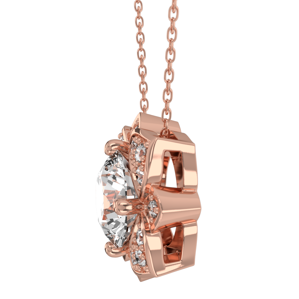 Levont Atelier Round Brilliant Orchard Style Pendant