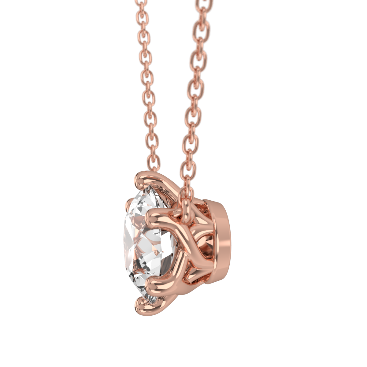 Levont Atelier Round Brilliant Six Claw Floating Pendant