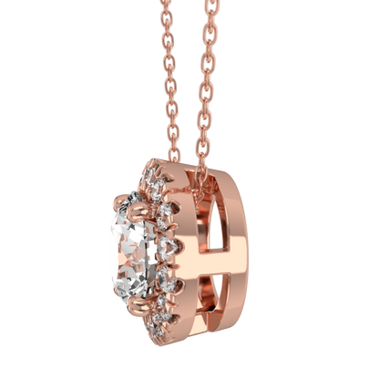 Levont Atelier Round Brilliant Scallop Set Pendant