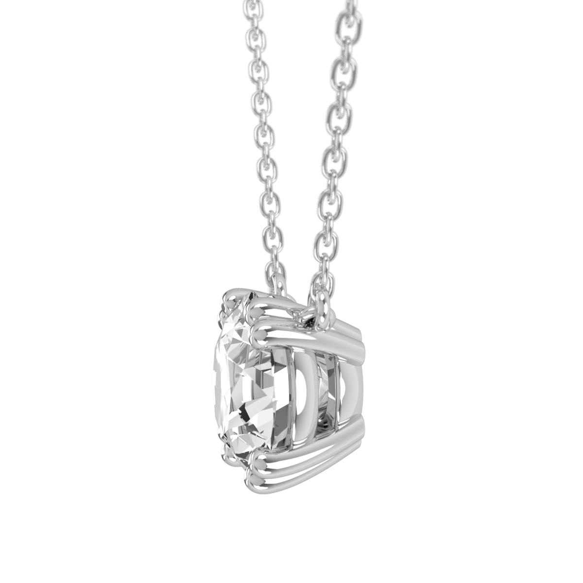 Levont Atelier Round Brilliant Double Claw Pendant