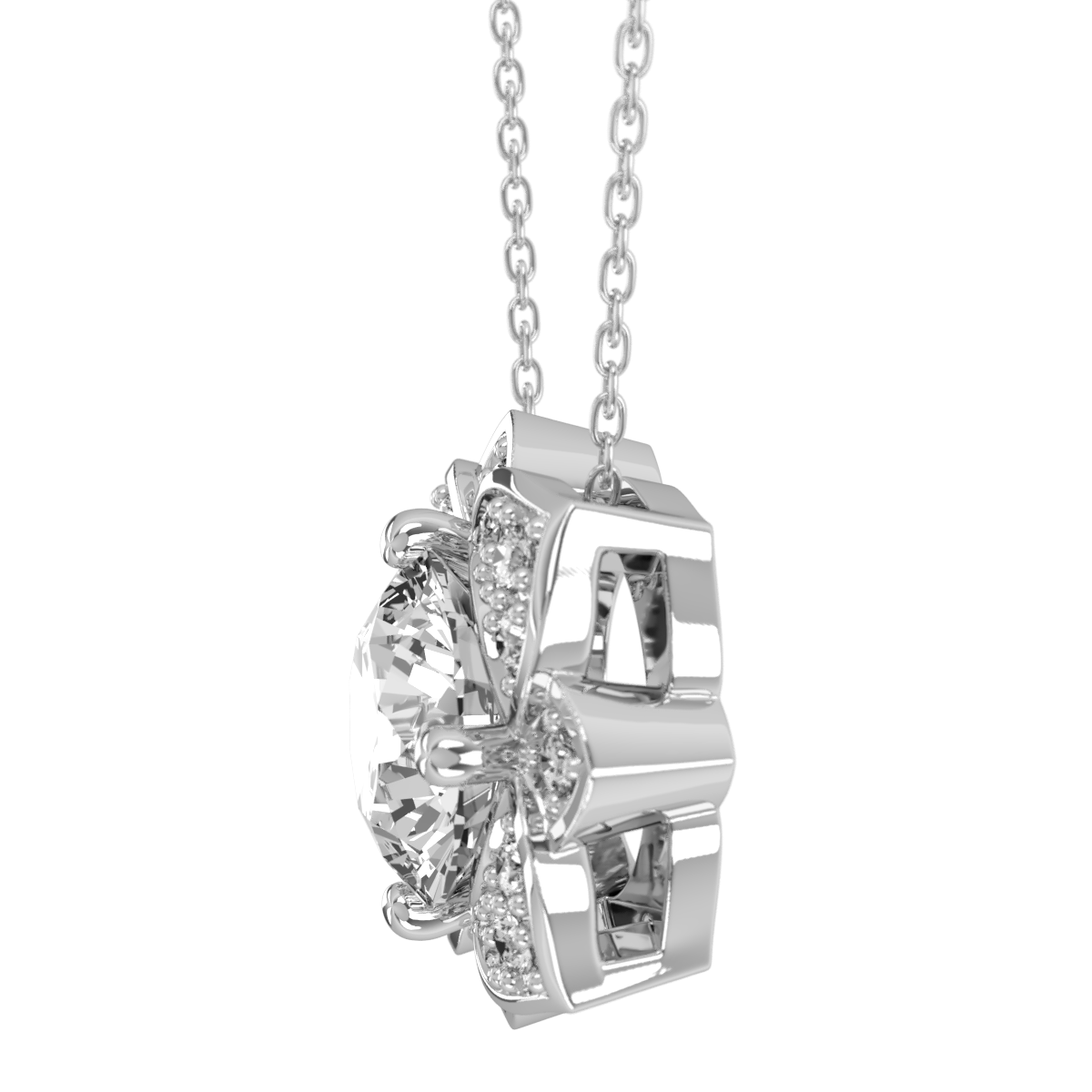 Levont Atelier Round Brilliant Orchard Style Pendant