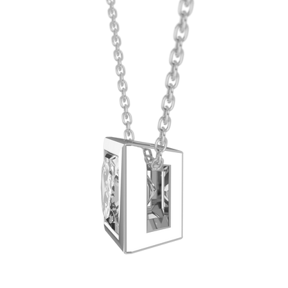 Levont Atelier Princess Cut Bezel Set Slider Pendant