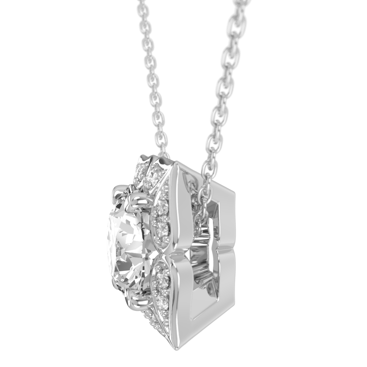 Levont Atelier Round Brilliant Artisanal Style Pendant