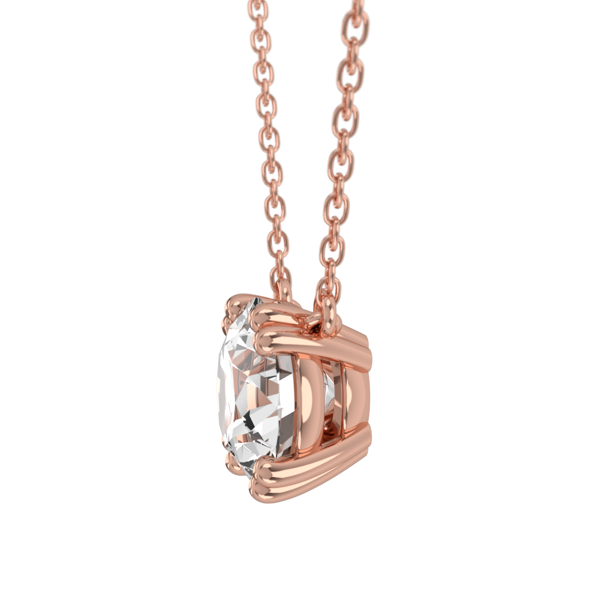 Levont Atelier Round Brilliant Double Claw Pendant