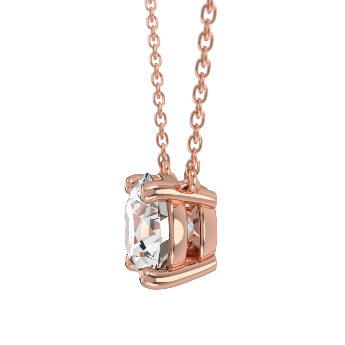 Levont Atelier Round Brilliant Floating Claw Pendant