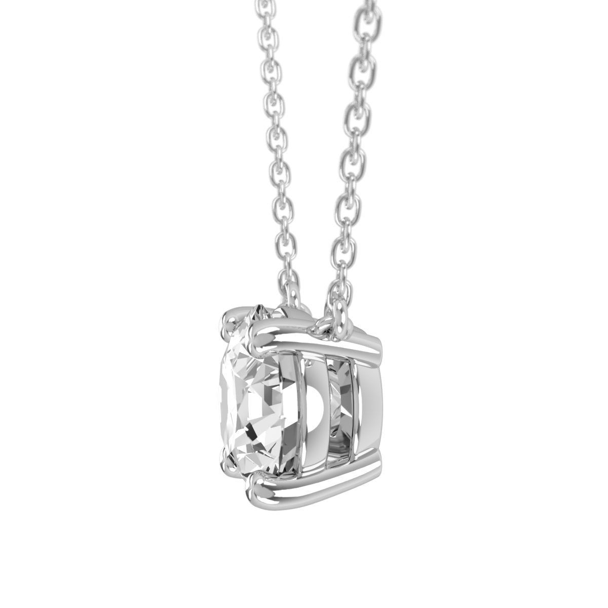 Levont Atelier Round Brilliant Floating Claw Pendant