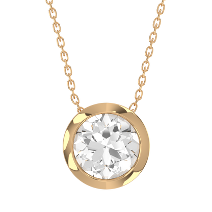 Levont Atelier Round Brilliant Bezel Set Slider Pendant