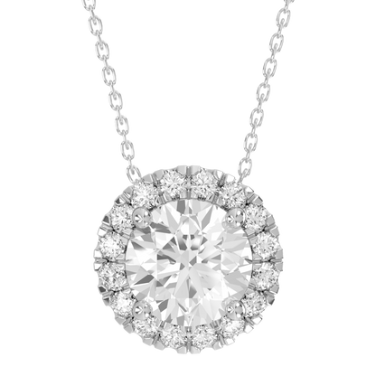 Levont Atelier Round Brilliant Scallop Set Pendant