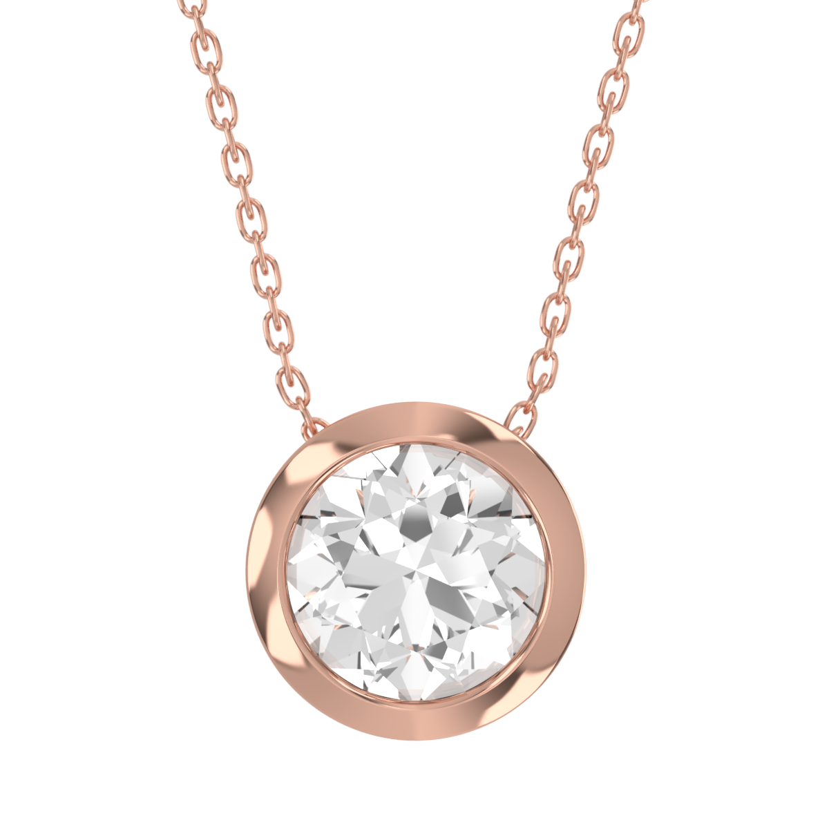 Levont Atelier Round Brilliant Bezel Set Slider Pendant