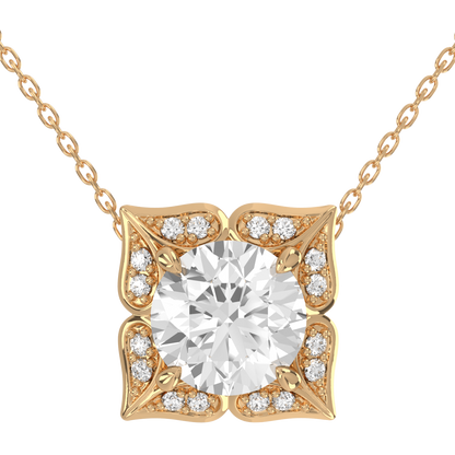 Levont Atelier Round Brilliant Artisanal Style Pendant