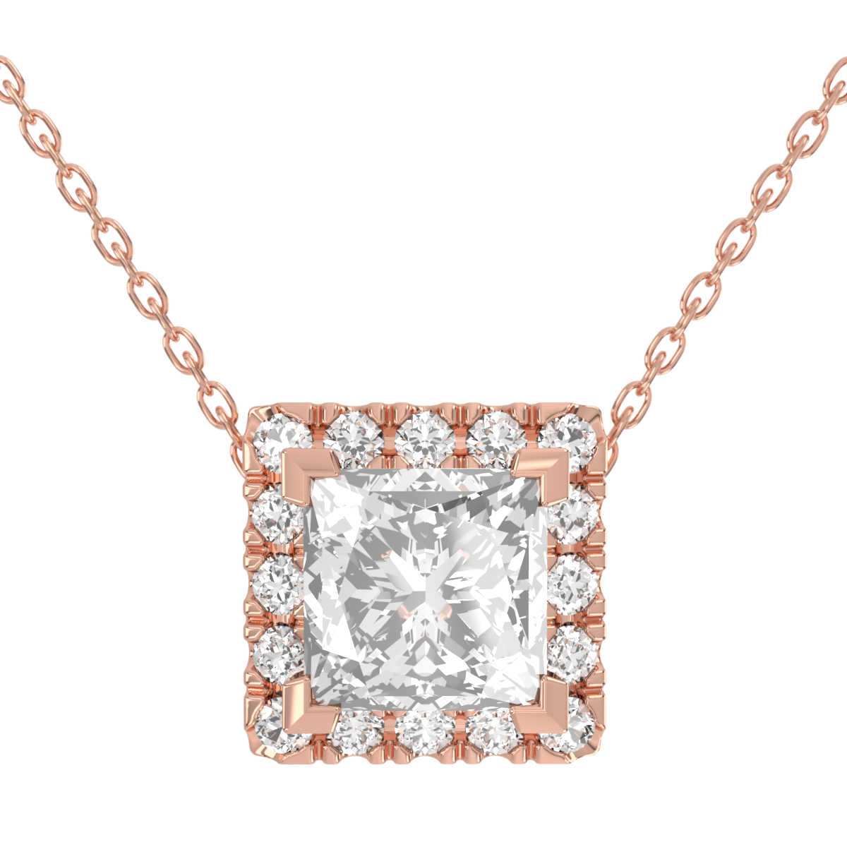 Levont Atelier Princess Cut Scallop Set Slider Pendant