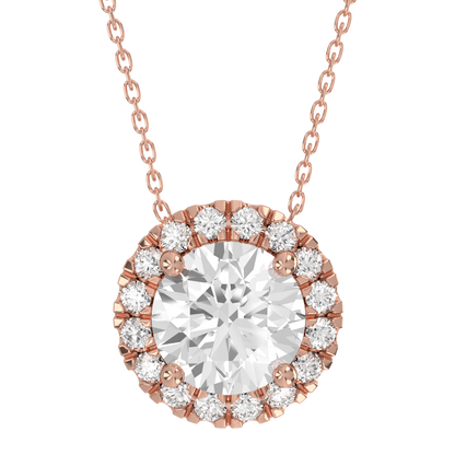 Levont Atelier Round Brilliant Scallop Set Pendant