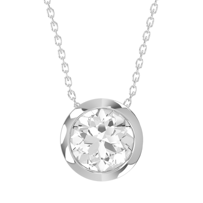 Levont Atelier Round Brilliant Bezel Set Slider Pendant