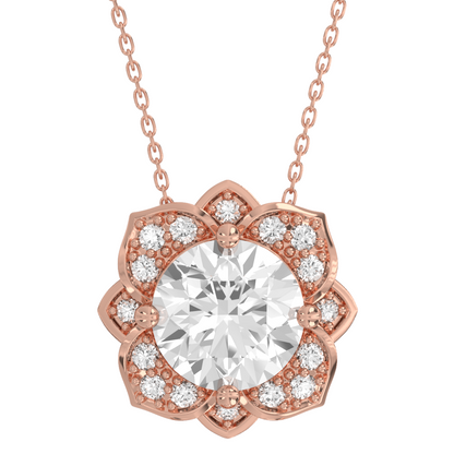 Levont Atelier Round Brilliant Orchard Style Pendant