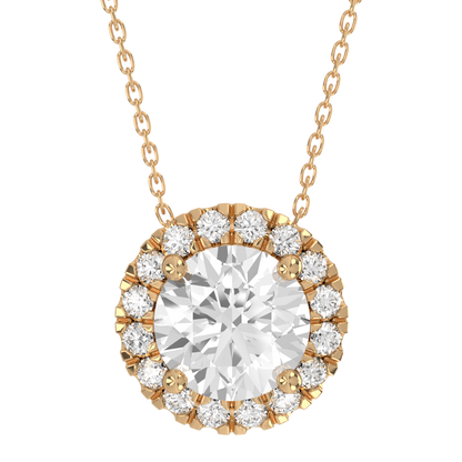 Levont Atelier Round Brilliant Scallop Set Pendant