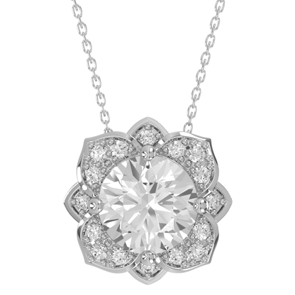 Levont Atelier Round Brilliant Orchard Style Pendant