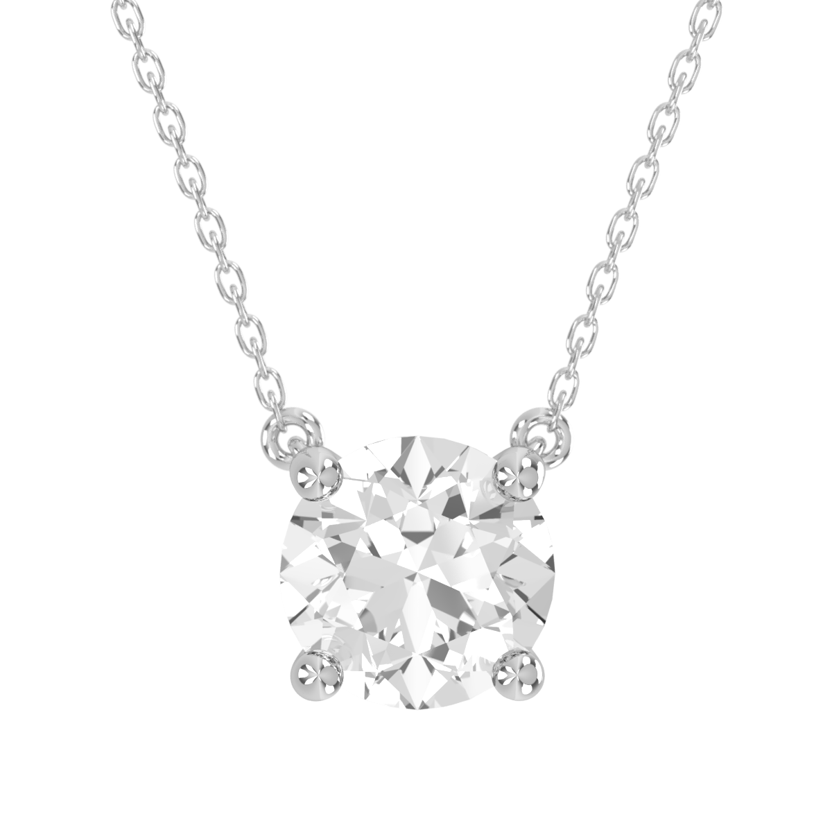 Levont Atelier Round Brilliant Floating Claw Pendant