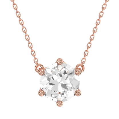 Levont Atelier Round Brilliant Six Claw Floating Pendant