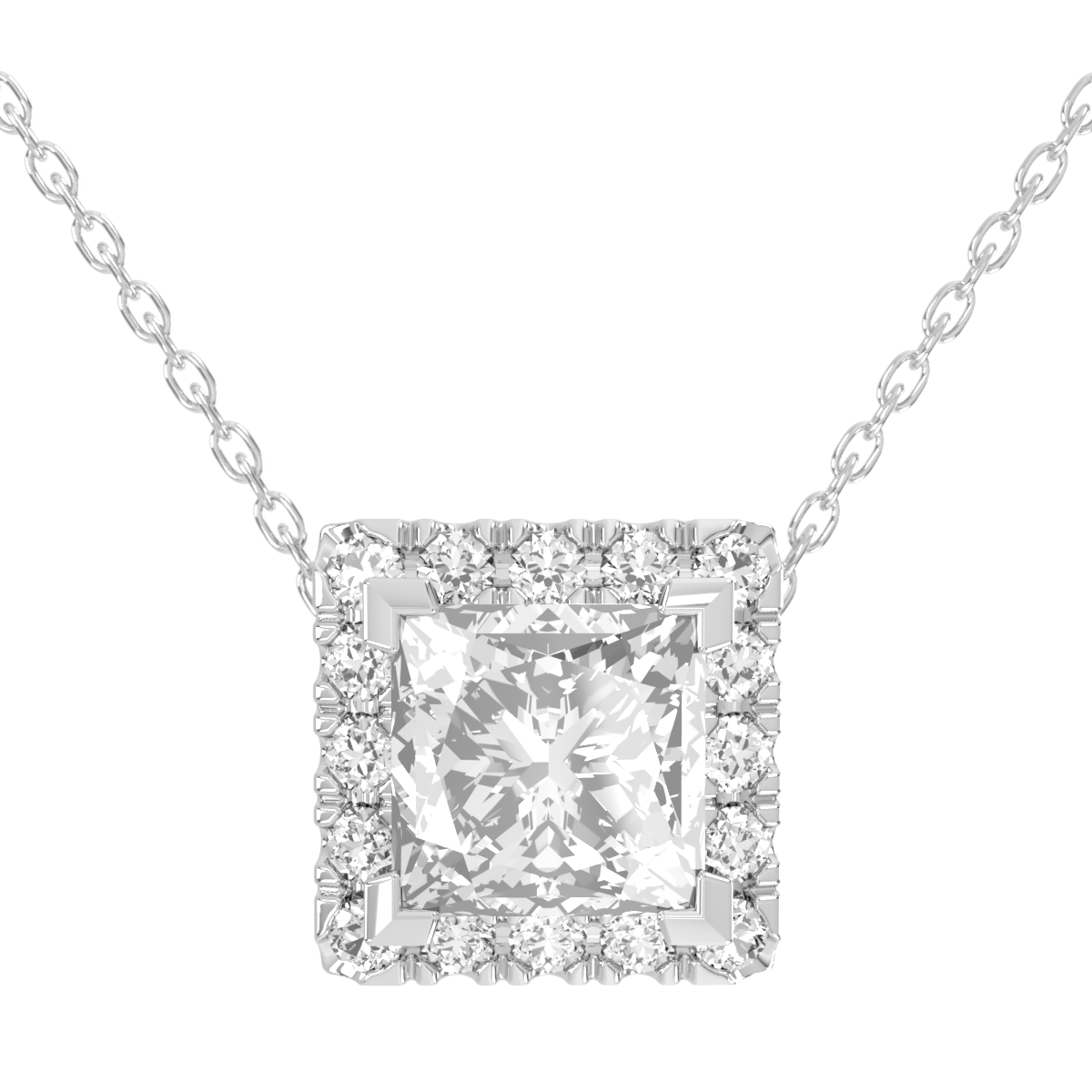 Levont Atelier Princess Cut Scallop Set Slider Pendant