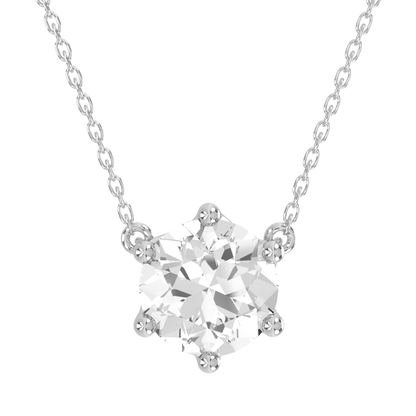 Levont Atelier Round Brilliant Six Claw Floating Pendant