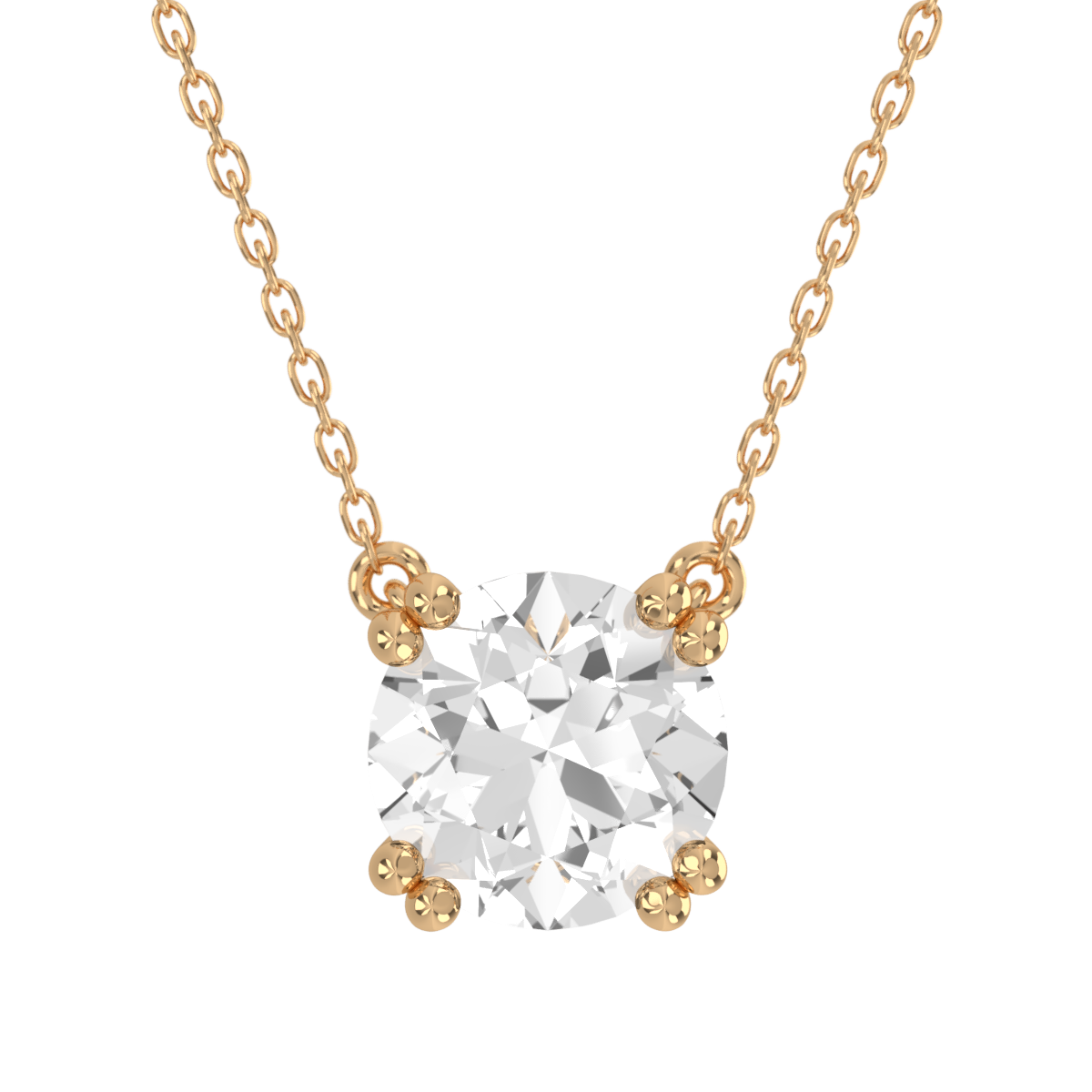 Levont Atelier Round Brilliant Double Claw Pendant